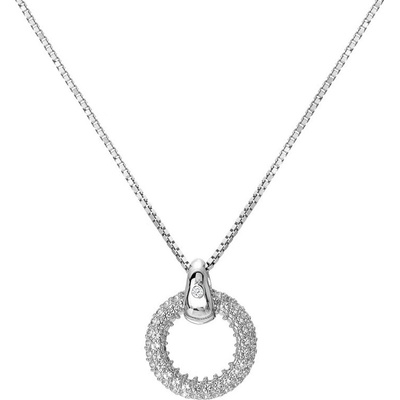 Hot Diamonds Třpytivý stříbrný s diamantem a topazy forever DP901