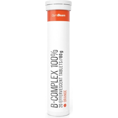 GymBeam B-Complex 100% ефервесцентен 20 табл портокал