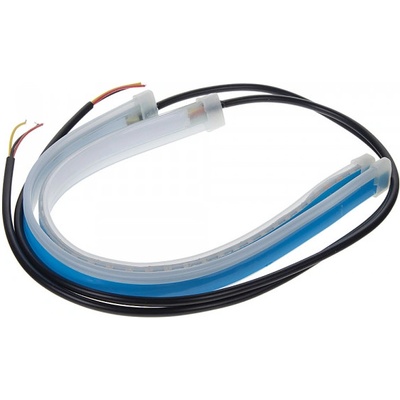 LED pásek, dynamické blinkry oranžová / poziční světla bílá, 30 cm