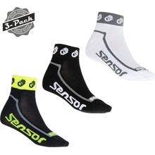 Sensor ponožky 3-PACK RACE LITE SMALL HANDS černá bílá ref.žlutá