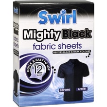 Swirl Mighty Black Čierne bielizeň obrúsky do práčky 12 ks