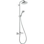 Hansgrohe Croma 220 - Душ комплект Showerpipe с термостат, 22 cm, 4 струи, EcoSmart 9 l/min, хром 27188000 (27188000)