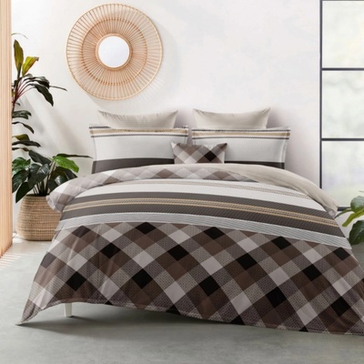 TiaHome 3 dielne flanel obliečky polycotton Aron 140x200 70x90