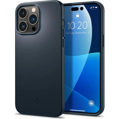 Spigen Противоударен Калъф за iPhone 14 Pro Max, Spigen Thin Fit Case, Сив (ACS04768)