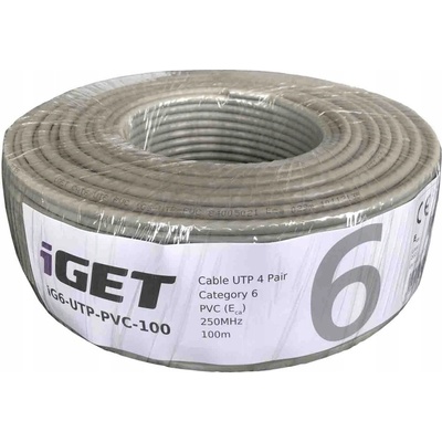 iGET 84005021 Cat.6 UTP PVC Eca, 100m – Zboží Živě