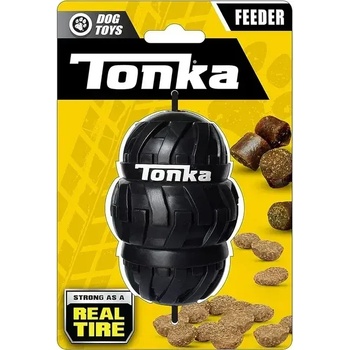 TONKA Играчка за кучета Tonka Tri-Stack Tread Feeder, лека, издръжлива и водоустойчива