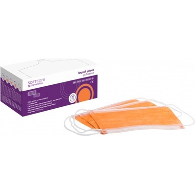 SoftCare Оранжеви медицински маски Soft Care - Висока защита и комфорт (121011_orange)