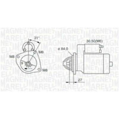 Štartér MAGNETI MARELLI MQS1203