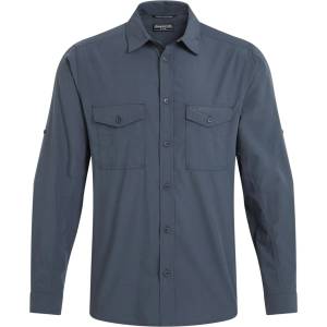 Craghoppers Мъжка риза с копчета Craghoppers Kiwi II Long Sleeved Shirt - Ombre Blue (033-2847-0311)