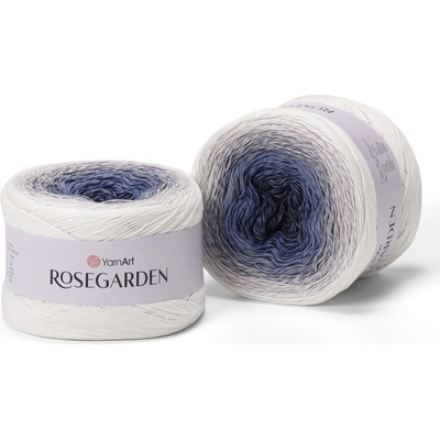Yarn Art Rosegarden 306 antracitová, jeans modrá, šedá, béžová, smetanová