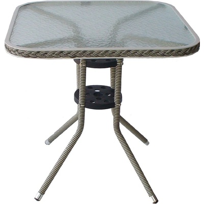 Bogdan Furniture Am Ратанова маса 4125 А 75/75/72h сива