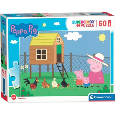 CLEMENTONI Prasátko Pepina MAXI 60 dílků