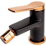 FDesign Seppia едноръкохватков смесител за биде черен - розово злато (FD1-SPA-6-25)
