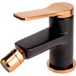 FDesign Seppia едноръкохватков смесител за биде черен - розово злато (FD1-SPA-6-25)