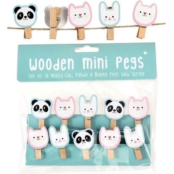 Rex London - Дървени щипки - Пандата Мико и приятели (28015_1)