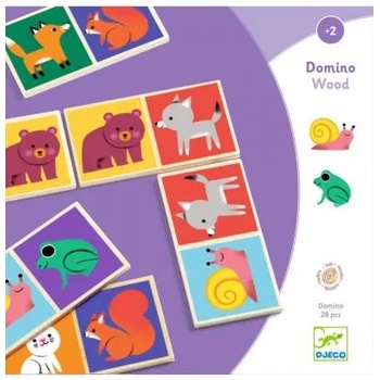 Image 1 of DJECO - Детско дървено домино - Животни (DJ01625)