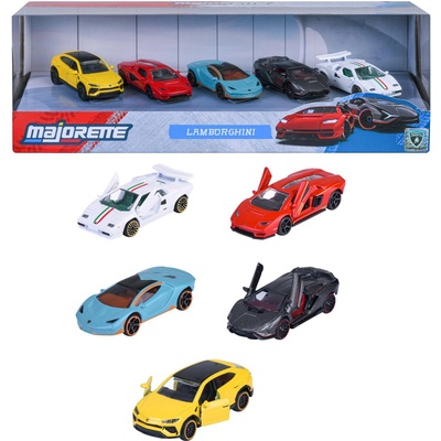 Majorette Метални колички Majorette - Lamborghini, 5 броя, 1: 64 (8502105001)