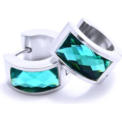 Exeed ocelové náušnice Kroužky tyrkys 6263