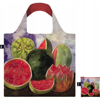 Skladacia nákupná taška LOQI FRIDA KAHLO Viva la Vida, Watermelons