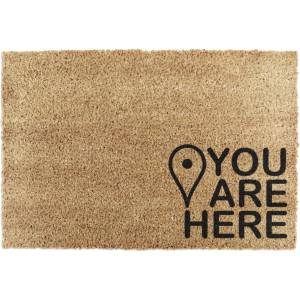 Artsy Mats Изтривалка от кокосови влакна 40x60 cm You Are Here - Artsy Doormats (TYPO-YOUAREHERE)