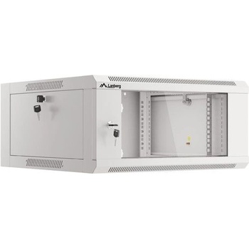 Lanberg Комуникационен шкаф Lanberg rack cabinet 19" wall-mounted 4U 600 fast assembly (flat pack) grey (WFFA-5604-10S)