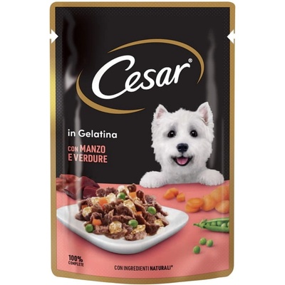 Cesar s jemným hovězím a mrkví v želé 24 x 100 g