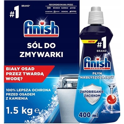 Finish Regular leštidlo 400 ml + sůl do myčky 1,5 kg
