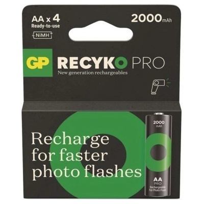 GP ReCyko Pro Photo Flash AA 4 ks 1032224201