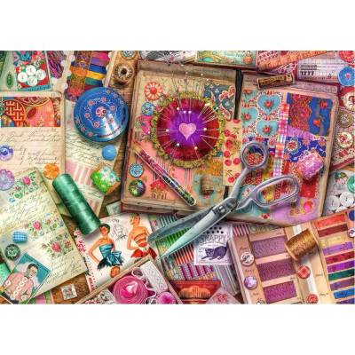 Ravensburger - Puzzle Aimee Stewart: Vintage Dress Making - 1 000 piese