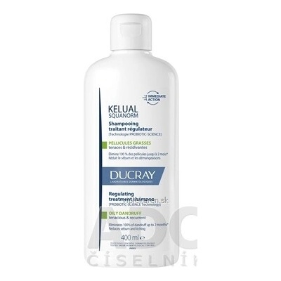 Ducray Kelual Squanorm Seborregulační ošetřující šampon proti mastným lupům 400 ml