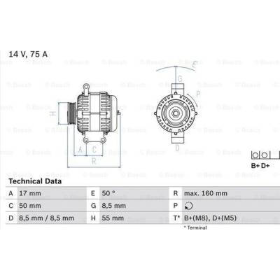 Alternátor BOSCH 0 986 049 081