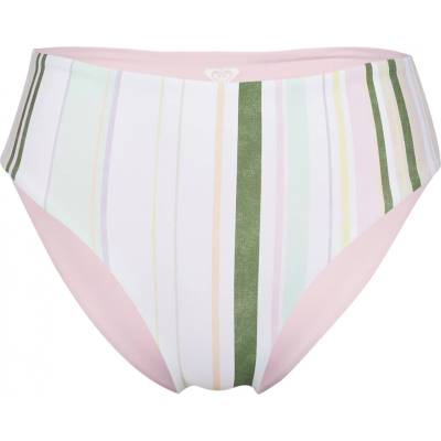 Roxy Дамско бикини долнище Roxy Women's Sea & Waves Revo Reversible Bikini Bottoms - Bright White Kamuela Stripe S - размер XS (150-1963-0111)