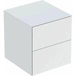 Geberit Стенен шкаф Geberit One среден, матово бял, с 2 чекмеджета, 45 см (505.077.00.2)