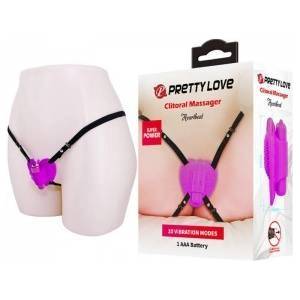 Boss of Toys Pretty Love Heartbeat Intimate Massager 10-Mode Purple ABS Silicone