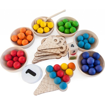 Montessori Ulanik dřevěná hračka “Sweet counting. Big” – Zboží Dáma