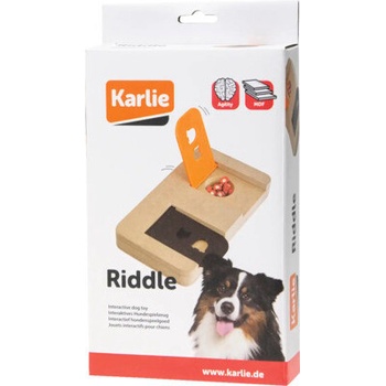 Karlie-Flamingo Interaktivní dřevěná hračka RIDDLE 22 x 12 cm