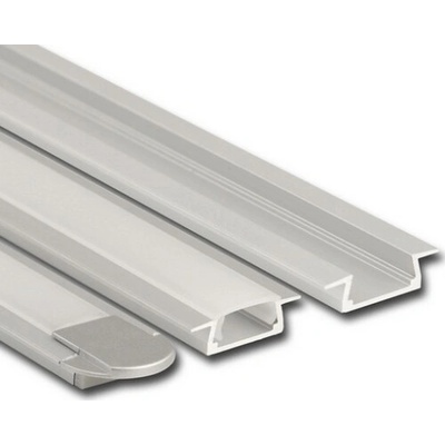 ML-761.025.02.2 Vestavný hliníkový profil VR, 22x7 mm, matný difuzor, komplet, 2 m