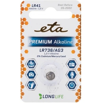 ETA PREMIUM ALKALINE LR41 1ks LR41PREM1