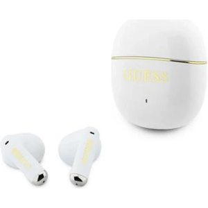 CG Mobile Guess Gold Line Glossy Classic Logo white (GUTWSG3HGECH) Слушалки