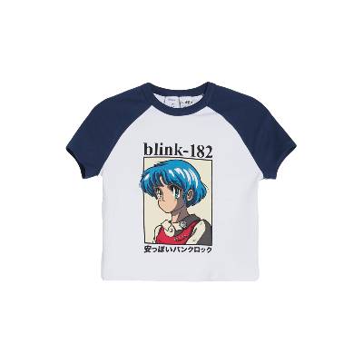 Bershka Тениска синьо, размер XS