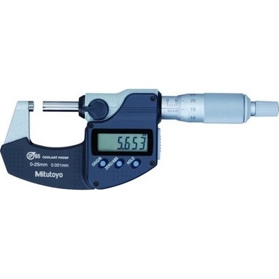 Mitutoyo Mikrometr třmenový 0-25mm Digimatic IP65 MIT293-240-30