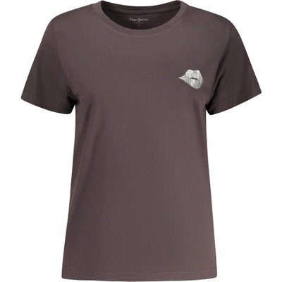 PEPE JEANS Дамска тениска с къс ръкав pepe jeans, Размер l, Цвят Черен (pl5000082brule_ne999)