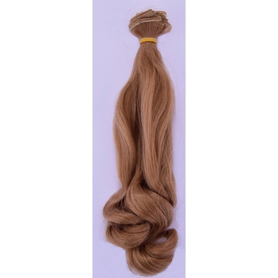 Vlasy pro panenku rovné se zvlněným koncem 20cm - č. 11