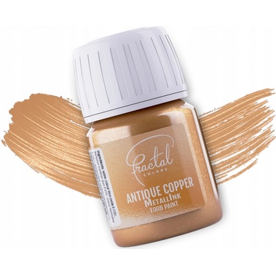 Fractal Tekuté potravinárske farbivo starožitná meď metalická farba 30 ml