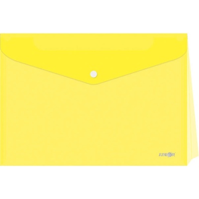 Папка джоб с копче Junior А4 с разш Опушено жълт (1303548-37-31106Y-US-230H)