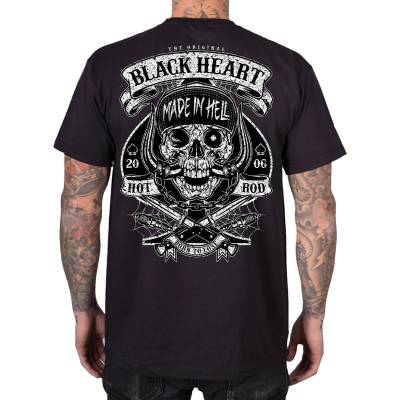 Black heart мъжка тениска с щампа BLACK HEART - MOTOR DEAD - Black - 21732