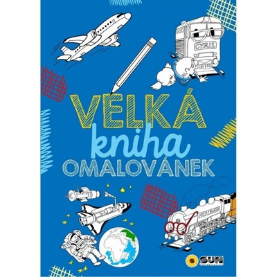 Velká kniha omalovánek modrá