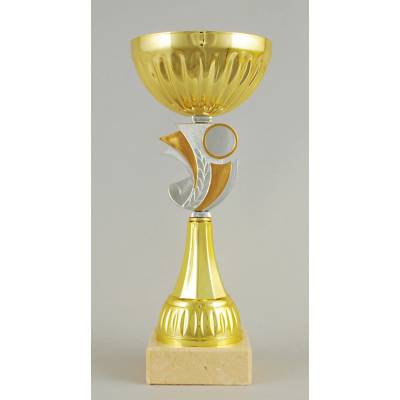 Zlatý sportovní pohár 23 28 cm 25,5 cm