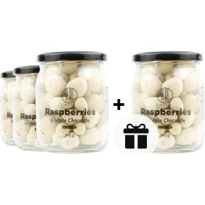 BrainMax Pure 3+1 БЕЗПЛАТНО: BrainMax Pure® Лиофилизирани малини в бял шоколад, 245 гр