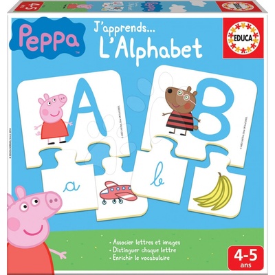Educa Peppa Pig Učíme sa ABC s obrázkami a písmenami 78 dielov od 4-5 rokov